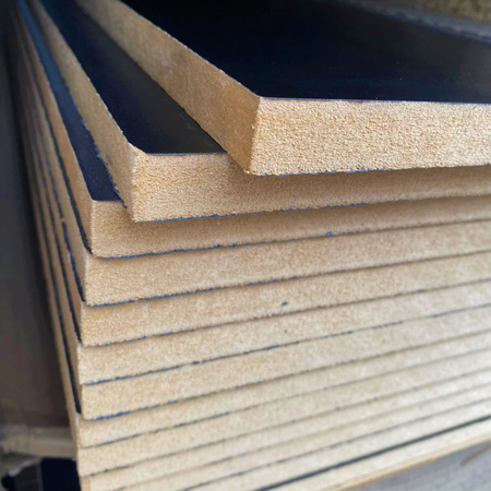 MDF 1500x250 18 mm dwustronnie laminowana czarna
